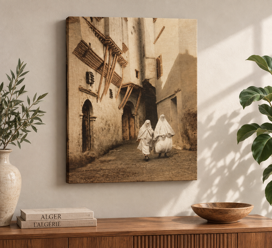 Tableau orientaliste "Dzair"… une pièce qui raconte l'Algérie !